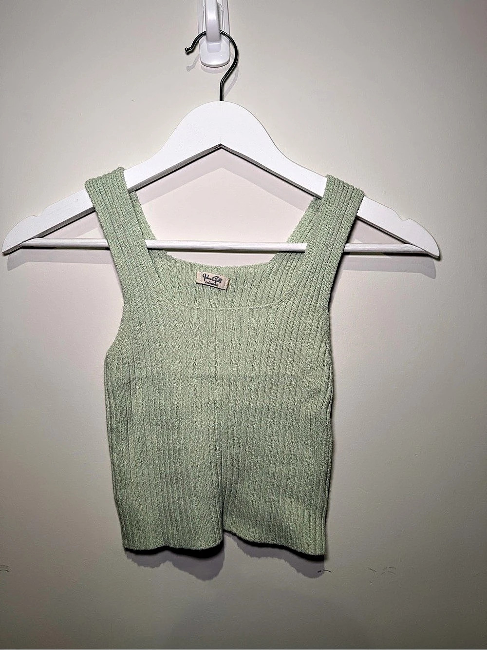Ribbed Tank Top in Green